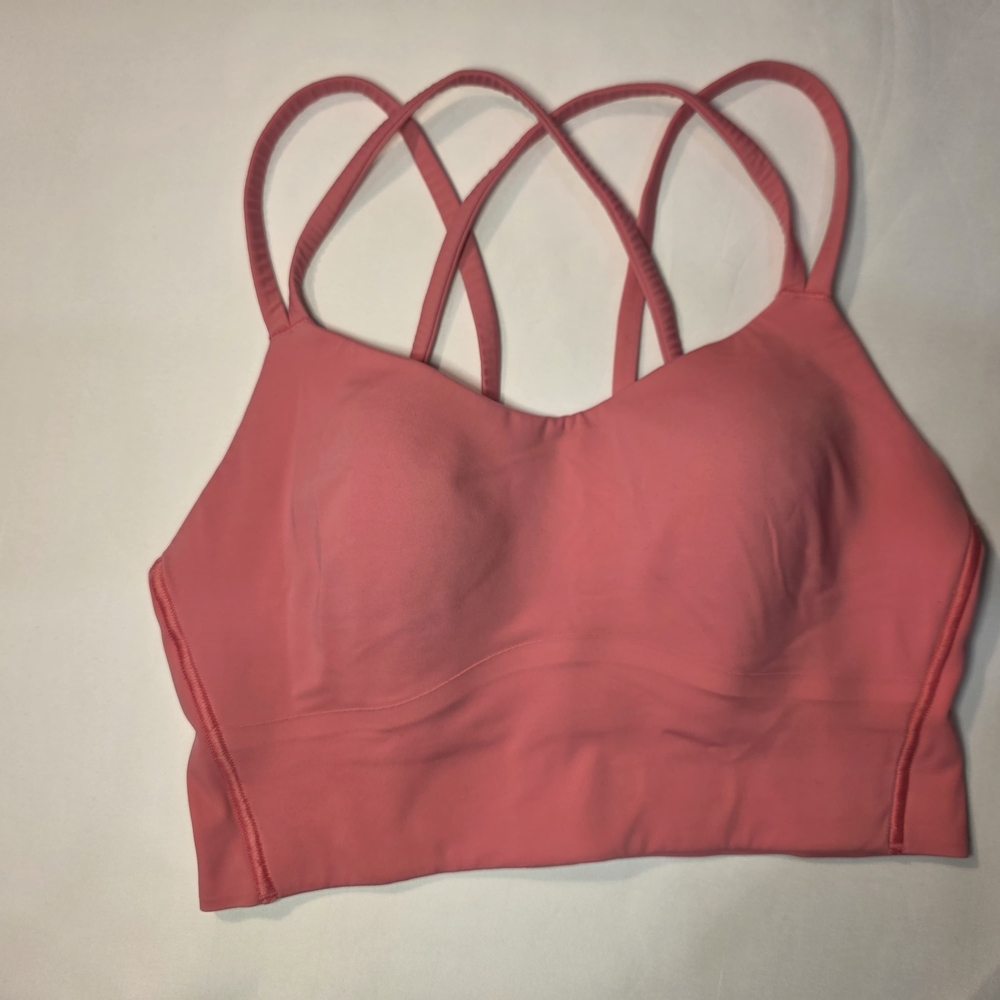 Lulu Lemon Pink Double Strap Bralette - Picture 3 of 4